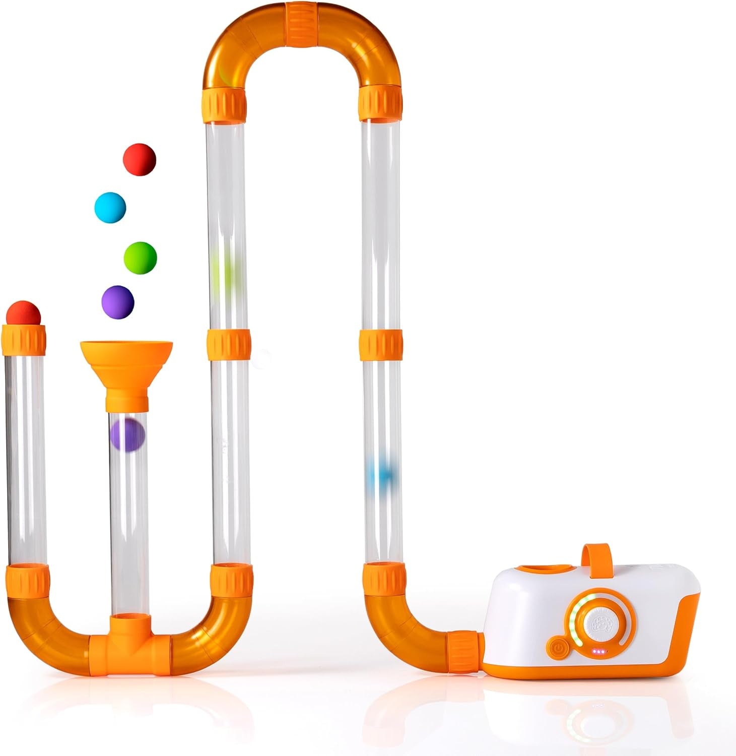 Fat Brain Toys Air Toobz Erweiterungspaket – Luftbetriebenes STEM-Bauspielzeug – Kinder & Jugendlich, Bleu