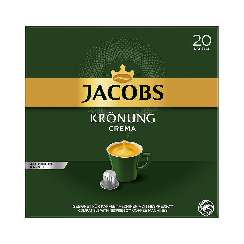 Capsules de café Lungo Classico (nur für kurze Zeit) Megapack XXL & Capsules de café Krönung Crema, 200 capsules compatibles Nespresso, 10er Pack, 10 x 20 Getränke, 1040 g