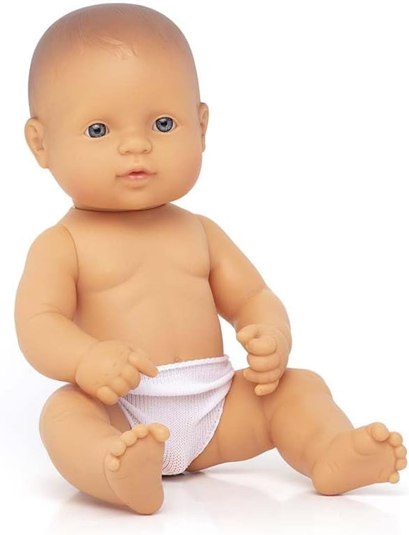 Miniland 31037 - Bébé Südamericanischer Junge Tüte - sans sous-vêtements, 32 cm