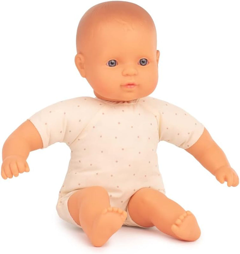Miniland Dolls: poupée européenne Babypuppe, 32 cm, avec corps souple, dans une boîte cadeau