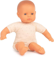Miniland Dolls: poupée européenne Babypuppe, 32 cm, avec corps souple, dans une boîte cadeau