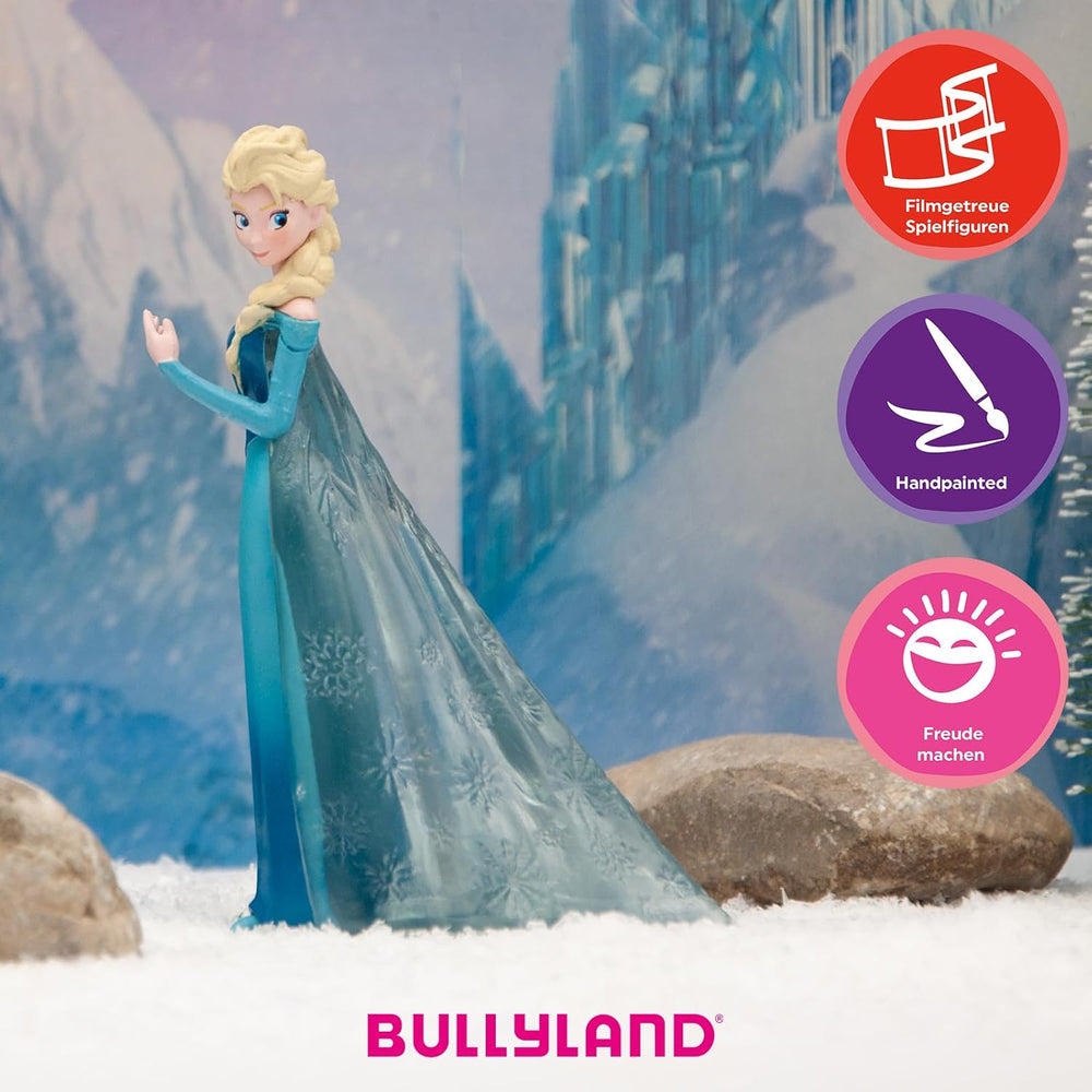 Bullyland 12961 - Spielfigur Elsa von Arendelle aus Walt Disney Die Eiskönigin, ca. 10,1 cm, detailgetreu, ideal als kleines Geschenk für Kinder ab 3 Jahren