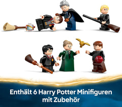 LEGO Harry Potter Schloss Poudlard : Flugstunden, Abenteuer-Spielset mit 6 Minifiguren zum Sammeln, inkl. Draco Malfoy et le professeur McGonagall, jeu de rôle pour les jeunes et les filles du 9 janvier 76447