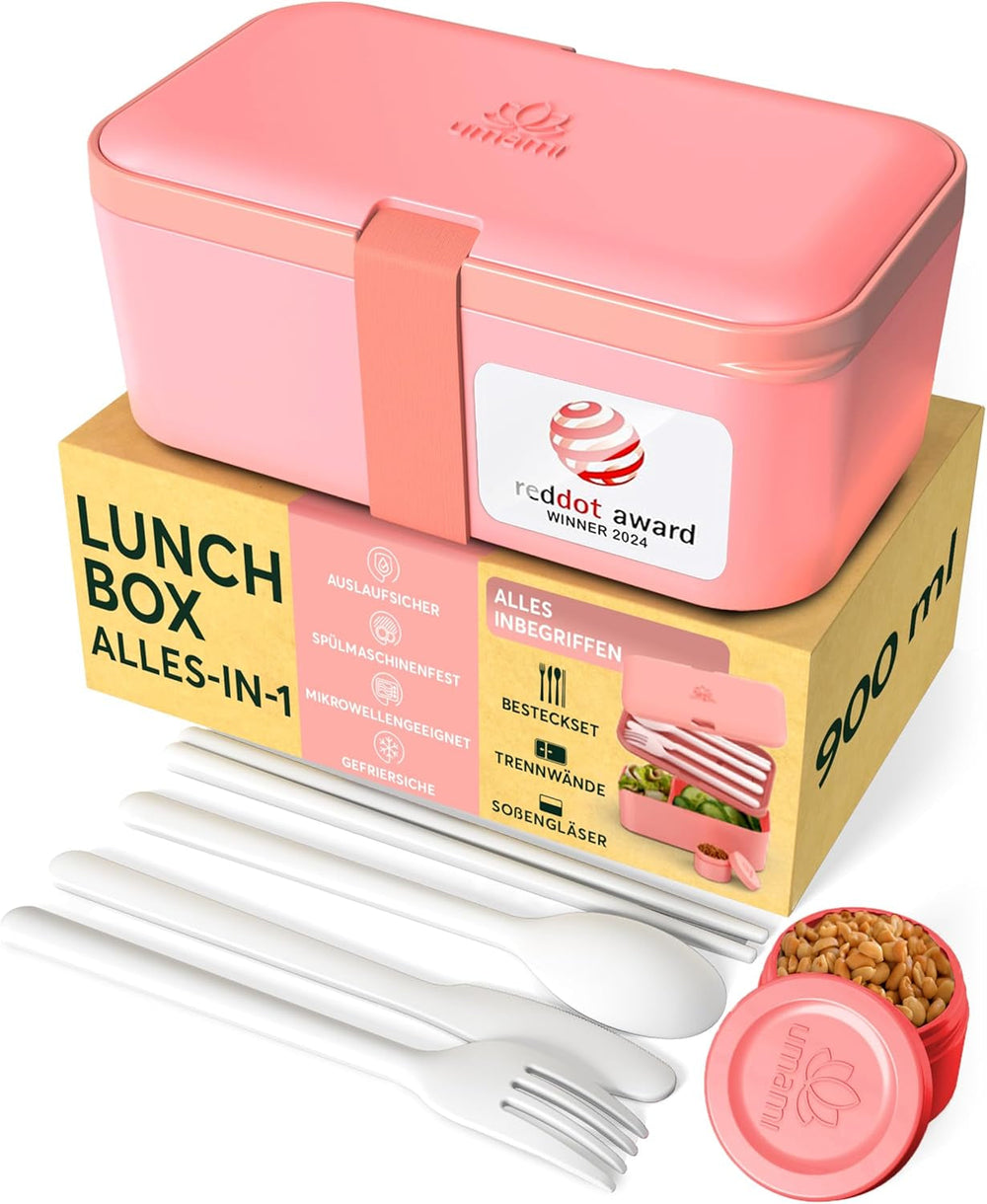 Umami Boîte à Lunch pour Adultes, Boîte à Bento Empilable avec 4 Couverts et Compartiments, Boîte à Lunch Adulte, Récipient à Salade à Emporter, Boîte à Lunch Pique-Nique/Bureau, Gris Charbon, 1500 ML Naty Shop Boîtes de Conservation des Aliments Rose Corail - 900 Ml M - 900/1000 Ml