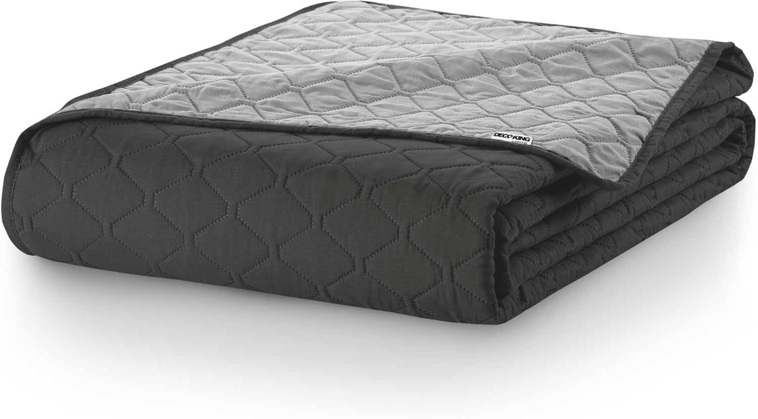 Couvre-lit DecoKing 200 X 220 Cm Graphite Anthracite Gris Argenté Couvre-lit double face facile d'entretien Axel Beds and Couvertures Besuche den DecoKing-Store