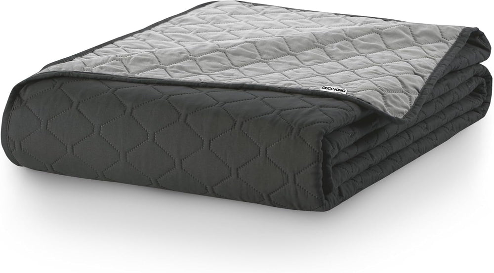 Couvre-lit DecoKing 200 X 220 Cm Graphite Anthracite Gris Argenté Couvre-lit double face facile d'entretien Axel Beds and Couvertures Besuche den DecoKing-Store