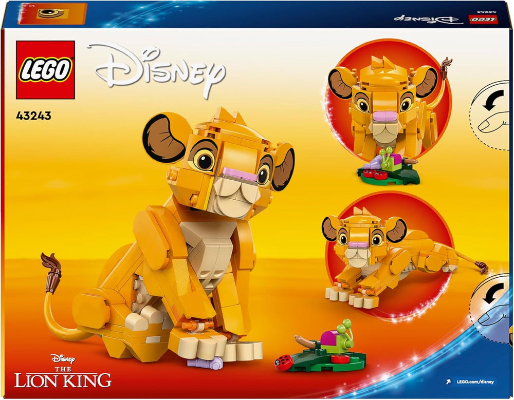 LEGO Ç€ Disney Simba, le lionceau du roi lion, jouet de construction pour enfants, set de jeu fantastique avec la figure du lion, idée cadeau sympa pour filles et garçons à partir de 6 ans, jouet pour enfants 43243 Jeux de construction Beuche den LEGO-Store