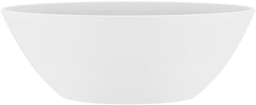elho Brussels Oval 36 - Ghiveci de flori de interior - Ø 36,0 x Î 13,1 cm - Alb/Alb