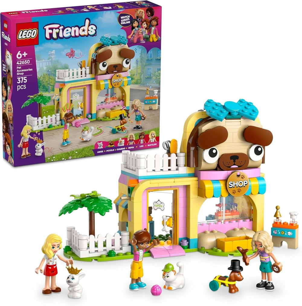 LEGO Friends Animal Accessories Store Ensemble de jeu de simulation Jouet éducatif pour filles de 6 ans 3 figurines et 3 figurines d'animaux Chat Chien Lapin Idée cadeau pour enfants 42650 Ensembles de construction Besuche den LEGO-Store Default Title