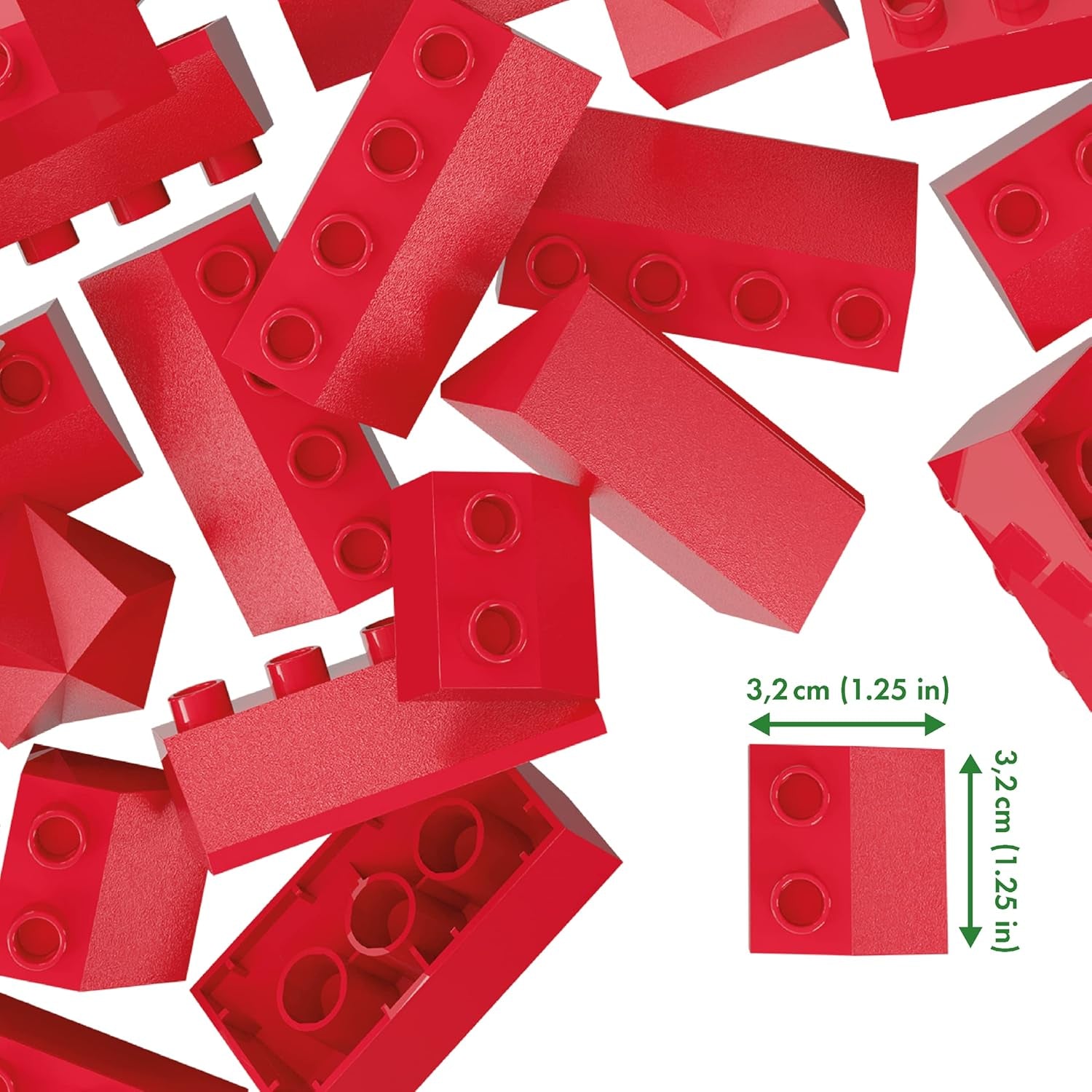 Hubelino 124-teiliges Dachsteine ​​​​Set