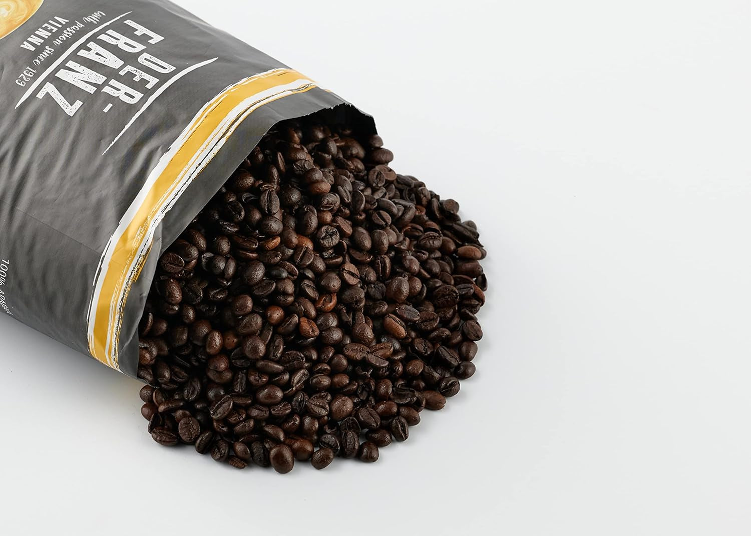 DER-FRANZ Kaffee Crema, Intensité 4/5, 100% Arabica, ganze Kaffeebohnen, 1000g