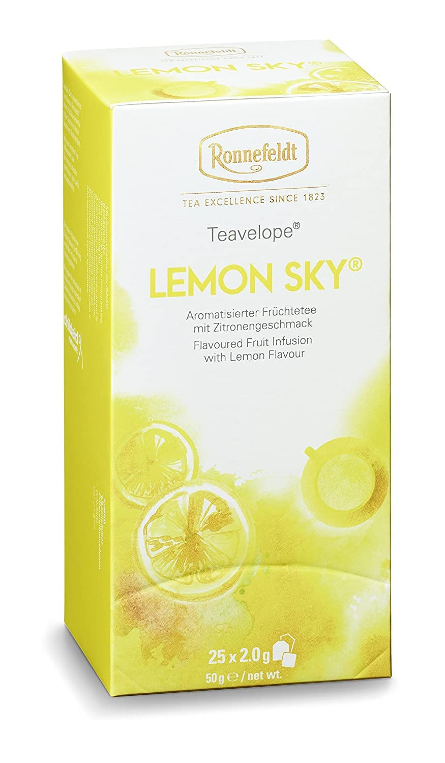 Teavelope „Lemon Sky” - Ceai de fructe cu aromă de lămâie, 25 pliculețe de ceai, 50 g