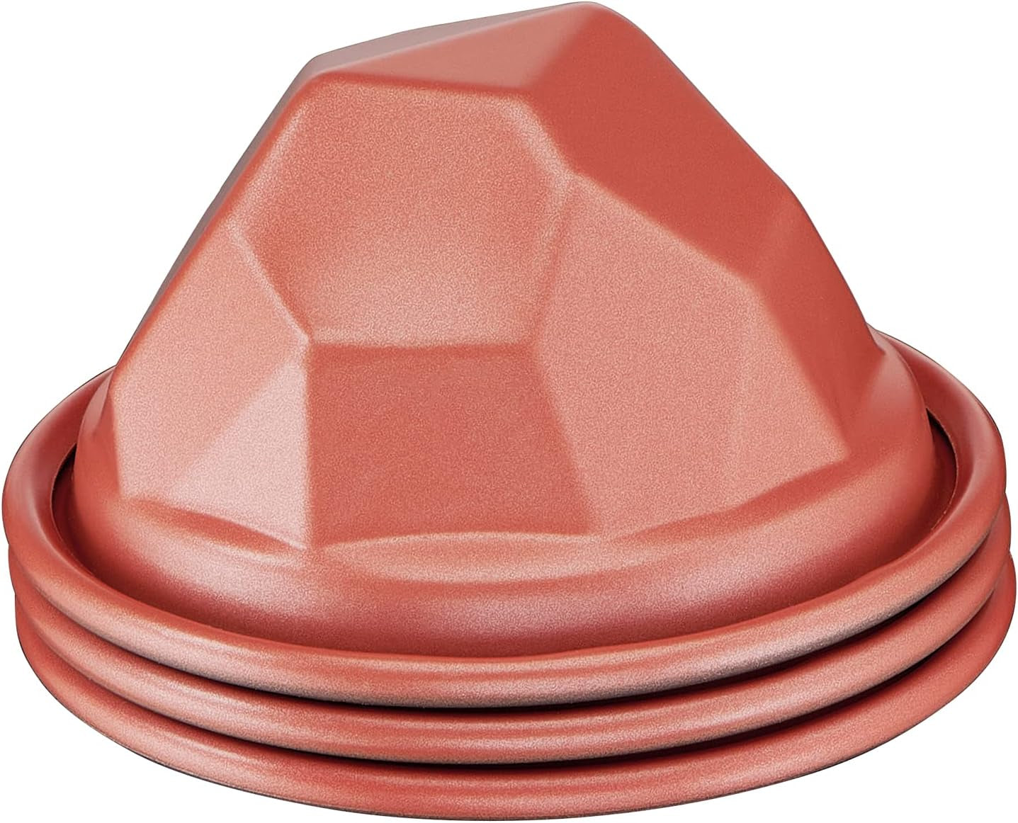 Tefal Creabake Muffins Creabake Backformen, 7,5 cm, Antihaftbeschichtung, Stapelbares System, Kreative Rezepte Für Süßigkeiten Und Slate, Einfaches Backen, Eisenfarben Moules et plateaux pour la cuisson Naty Shop 3Er-Set Volcano