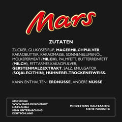Tablettes de chocolat Mars, au caramel, nougat et chocolat au lait, 32 paquets x 51g