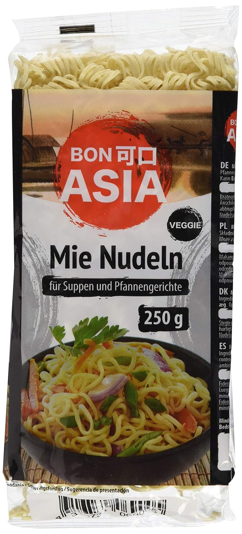 BONASIA Mie Nouilles, sans Ei, 250 g