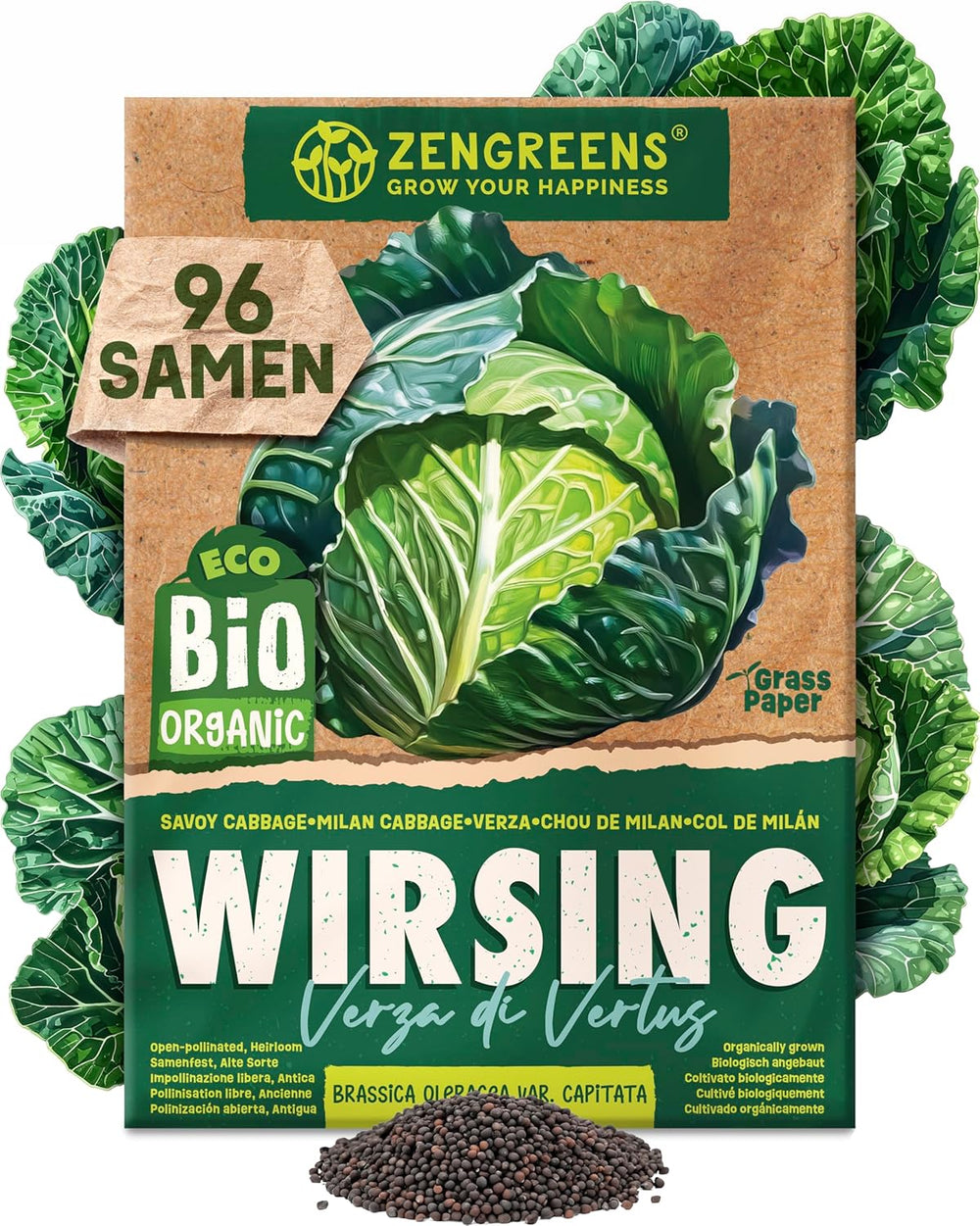 Bio Wintergemüsesamen Im 20Er Set - 20 Winter Gemüse Samen Für Den Einfachen Anbau Im Garten, Balkon Oder Hochbeet - Pflanzensamen - Saatgut