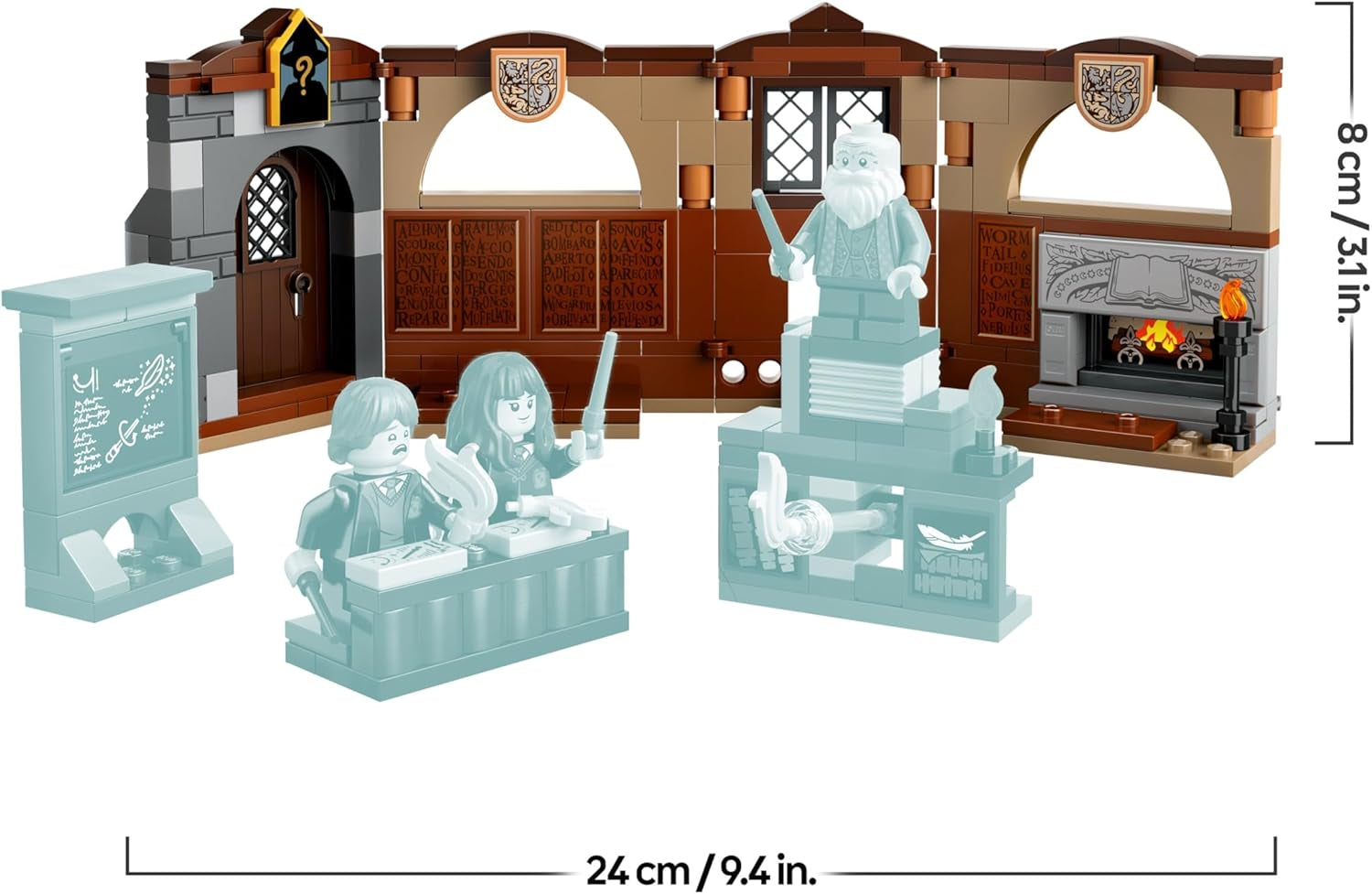 LEGO Harry Potter Schloss Poudlard : Zauberkunstunterricht, set avec 3 figurines, inkl. Hermione Granger & Ron Weasley, Wingardium Leviosa Funktion, Jeu pour filles et jeunes à partir du 8 janvier 76442