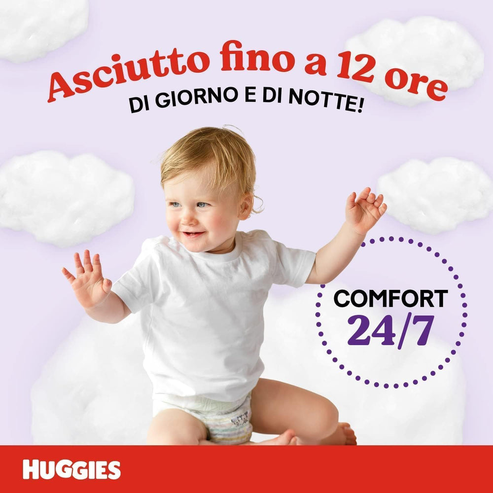Huggies Ultra Comfort, Couches culottes, taille 5 (12-17 kg), paquet de 68 couches culottes