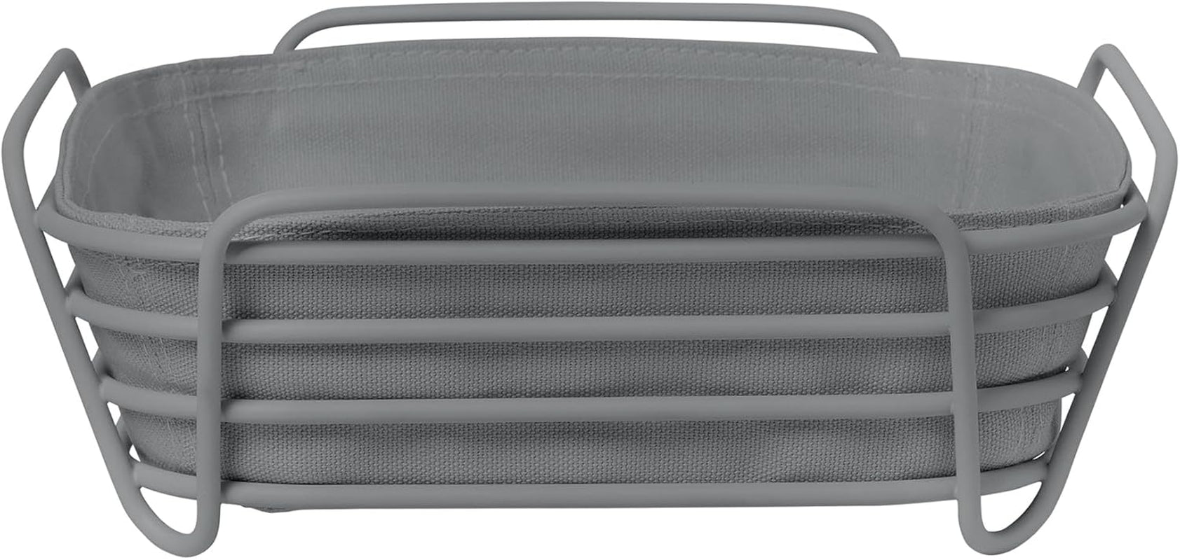 Blomus -DELARA- corbeille à pain taille L, carrée, sac en tissu amovible, design élégant, 26 x 26 cm, coloris Moonbeam (64075) Boîtes de conservation alimentaire Naty Shop Peau de requin Taille unique