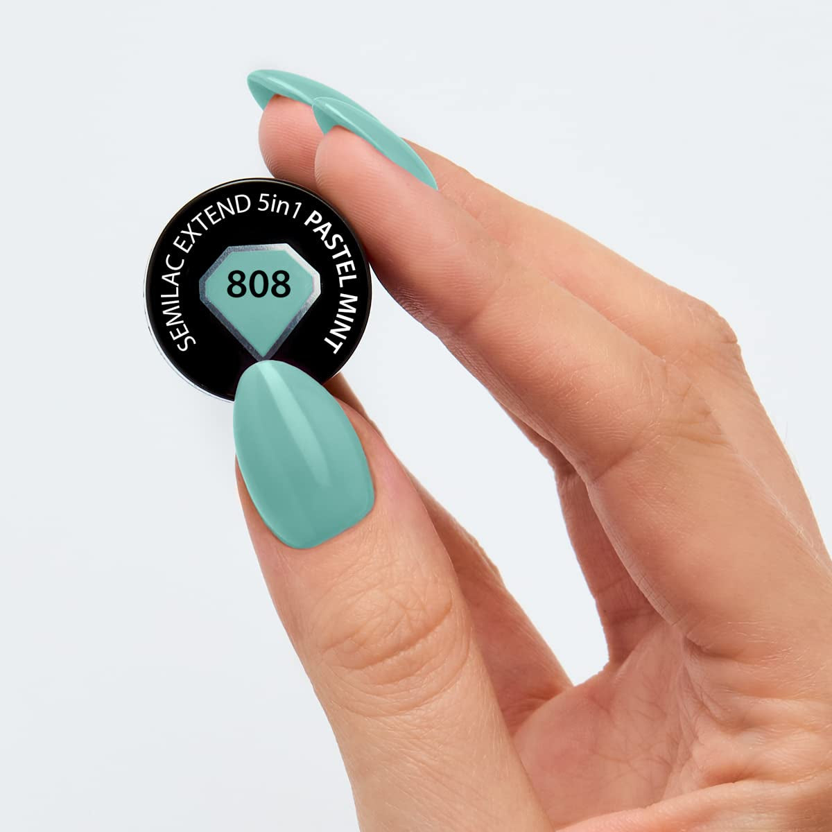 Semilac Extend Vernis à ongles UV 5 en 1 808 Menthe Pastel 7 ml