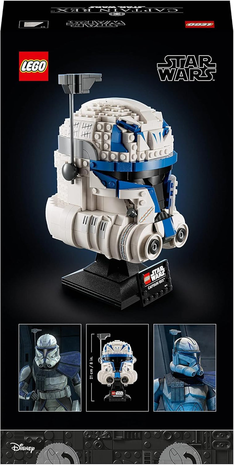 LEGO 75349 Star Wars Capitaine Rex Casque Clone Wars Collection Modèle 2023 Série Pièce Souvenir et Idée Cadeau Jeux de Construction Besuche den LEGO-Store