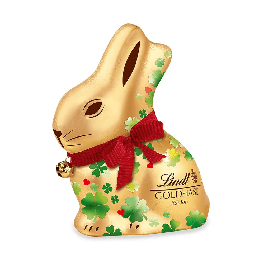 Lindt Chocolat Or Lapin Lucky Charm Edition | 100g | Chocolat au lait doré avec motif porte-bonheur de Pâques | Chocolat de Pâques | Cadeau de chocolat | Lapin au chocolat | Lapin de Pâques