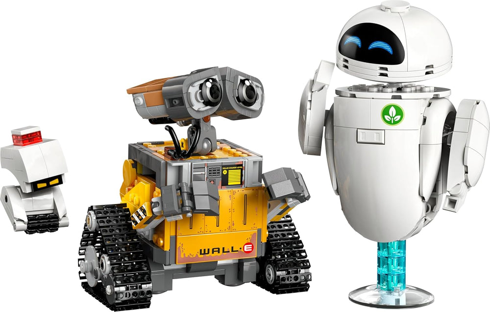 LEGO ǀ Disney et Pixar WALL-E et EVE - Modellbau für Erwachsene - aus Steinen gebaute Roboter mit M-O & Hal Figuren - DIY Deko - Sammlerstück & Geschenk for Fans - 43279