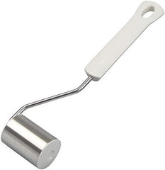 Dr. Oetker Moule à gâteau classique 22 cm, moule d'angle avec côté fonctionnel en acier inoxydable, rouleau à pâtisserie de haute qualité avec propriétés antiadhésives (couleur : argent/blanc), quantité : 1 pièce, 22 x 5 x 3,5 cm.