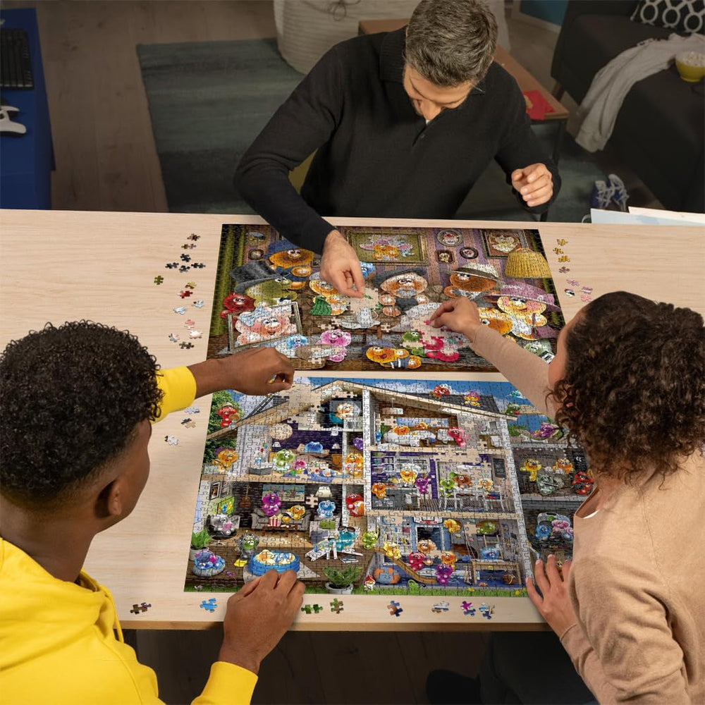 Ravensburger Puzzle 12000341 - Funny Gelinis - 2X Puzzle jigsaw de 1000 de piese pentru adulți și copii de peste 14 ani Puzzle Naty Shop