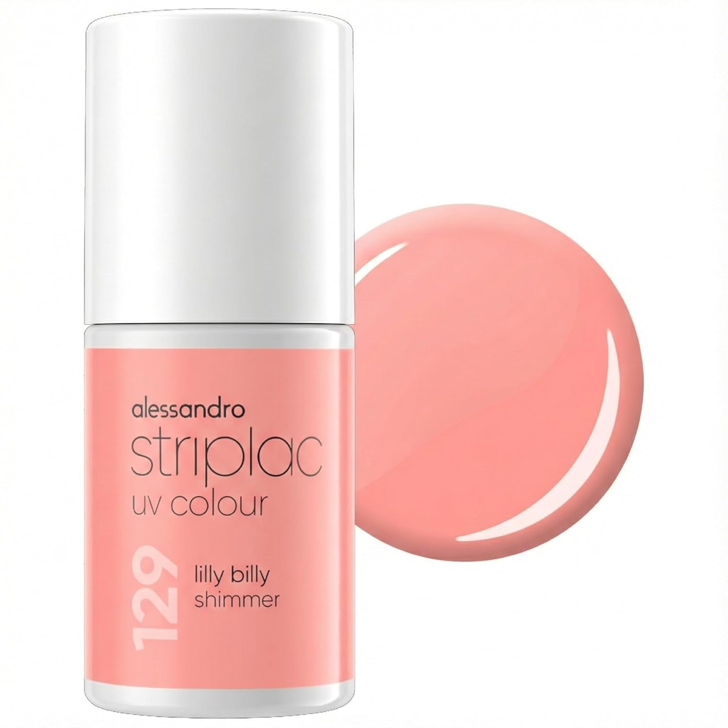 alessandro Striplac UV-Nagellack Lilly Billy – Doux et facile à utiliser – Application facile grâce à la technologie Peel-Off – Vegan et sans alcool – 8 ml