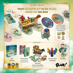 Blâmer! Celestia Big Box • Jeu de base collector complet + 2 extensions Jeu de société familial - Pour 2 à 6 joueurs - 8 ans et plus - 30 minutes