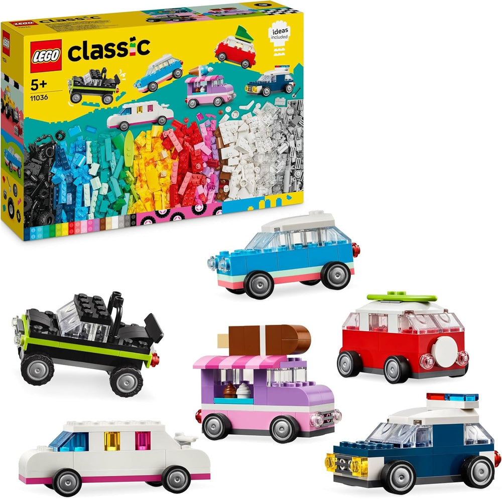 LEGO Classic Kreative Dinosaurier, Bauset mit Modellen und Tierfiguren aus Steinen, fantasievolles Spielerlebnis, Geschenk für Jungen und Mädchen ab 5 Jahren, inklusive T.Rex und Triceratops 11041