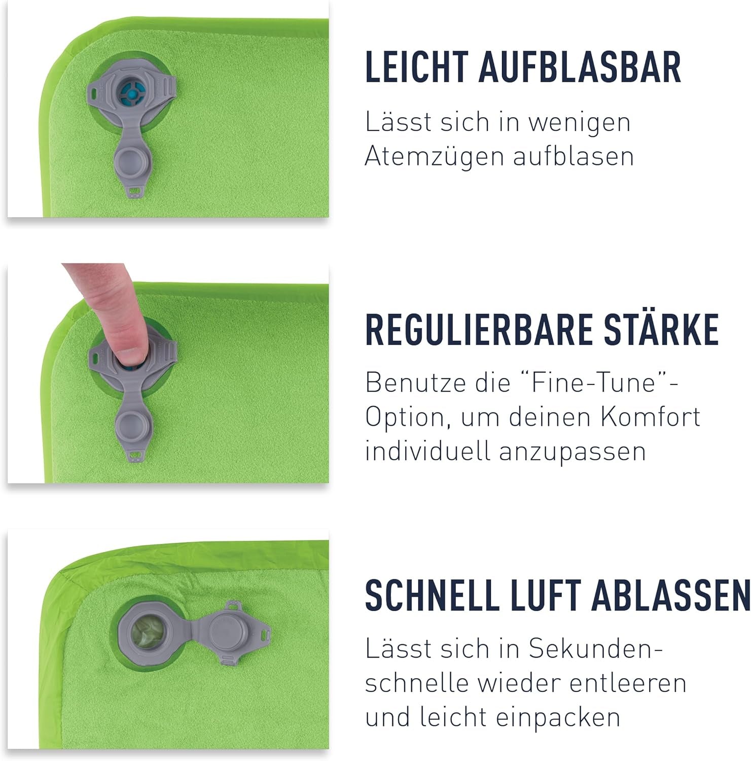 Sea to Summit - Oreiller de voyage Eros Down L - Ultraléger et gonflable - Matériau 10D - Oreiller en duvet de qualité supérieure - Antidérapant - Pour la randonnée et le camping - 42 X 28 X 12 cm - Gris - 95 G Naty Shop Oreillers de voyage