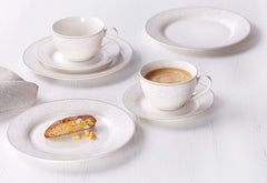 Ritzenhoff & Breker Service à café Isabella, 18 pièces, porcelaine fine, blanc avec ornements, 37 x 26 x 25 cm