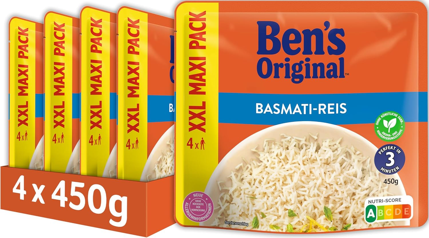BEN'S ORIGINAL™ Riz basmati express 6 x 220 g