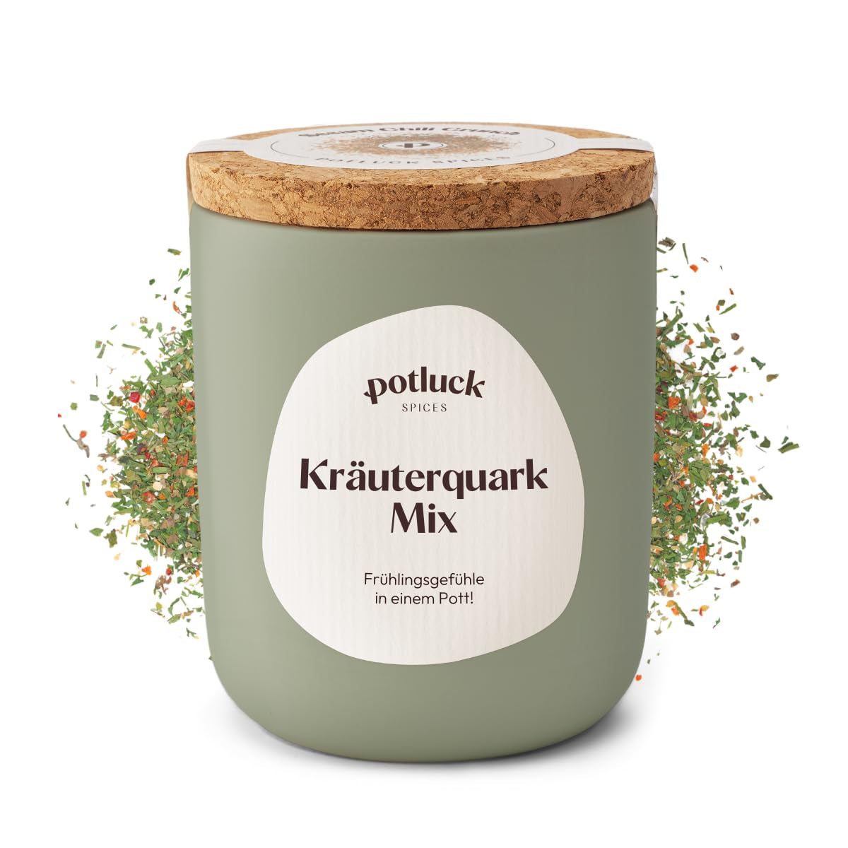 Repas-partage | Pâtes et pizza Kräuter | Gewürzzubereitung im Keramiktopf | 40g | Végétalien, sans gluten et avec des ingrédients naturels