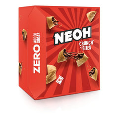 Bouchées de chocolat NEOH | Sans sucre ajouté, 100 kcal par portion, des morceaux croquants fourrés crémeux aux noisettes et au cacao, parfaits pour emporter ou comme substitut du muesli | Céto, faible teneur en glucides | Paquet de 3x29g