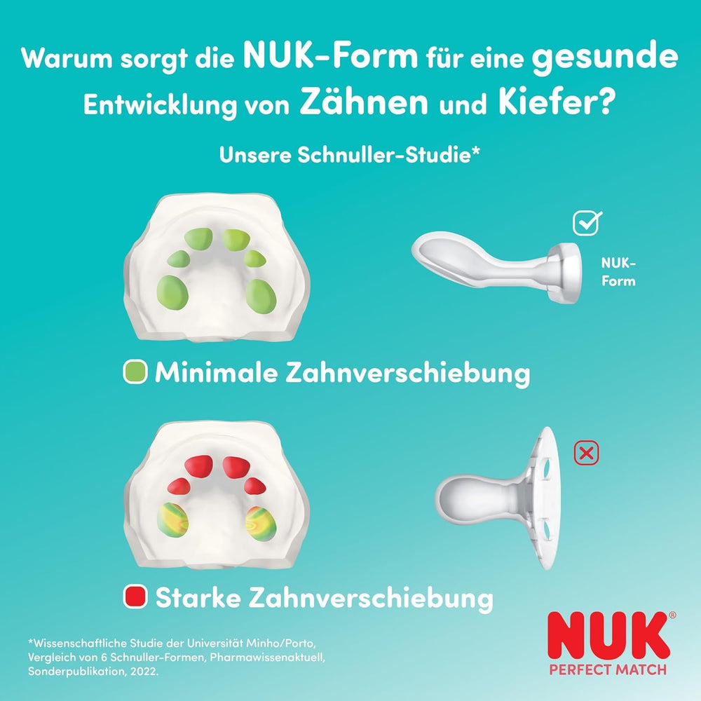 Sucettes NUK Perfect Match Air pour bébés | 6-18 mois | Sucettes orthodontiques qui favorisent la circulation de l'air et préviennent les éruptions cutanées causées par la salive | 95 % d'acceptation par les bébés** | Disney Winnie l'ourson | Paquet de 2