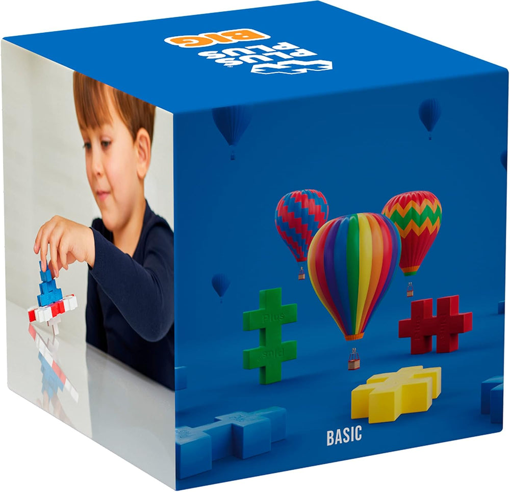 Plus-Plus 9603210 Geniales Konstruktionsspielzeug, Open Play Big Basic Mix, Bausteine-Set, 100 pièces, Mehrfarbig, Mehrfarbig
