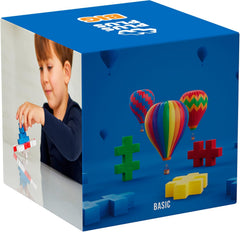 Plus-Plus 9603210 Geniales Konstruktionsspielzeug, Open Play Big Basic Mix, Bausteine-Set, 100 pièces, Mehrfarbig, Mehrfarbig