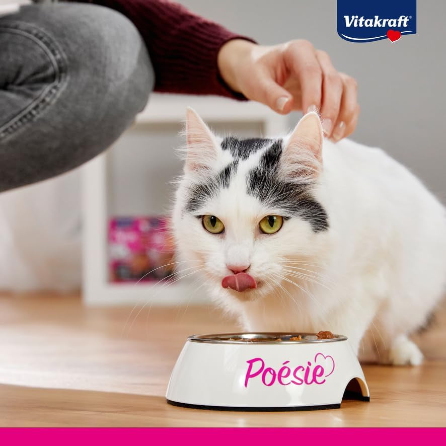 Vitakraft Poésie Délice, Country Selection, Nassfutter Katze, Katzennassfutter Gelee, au poulet, au bœuf (1 paquet de 6x 85g)