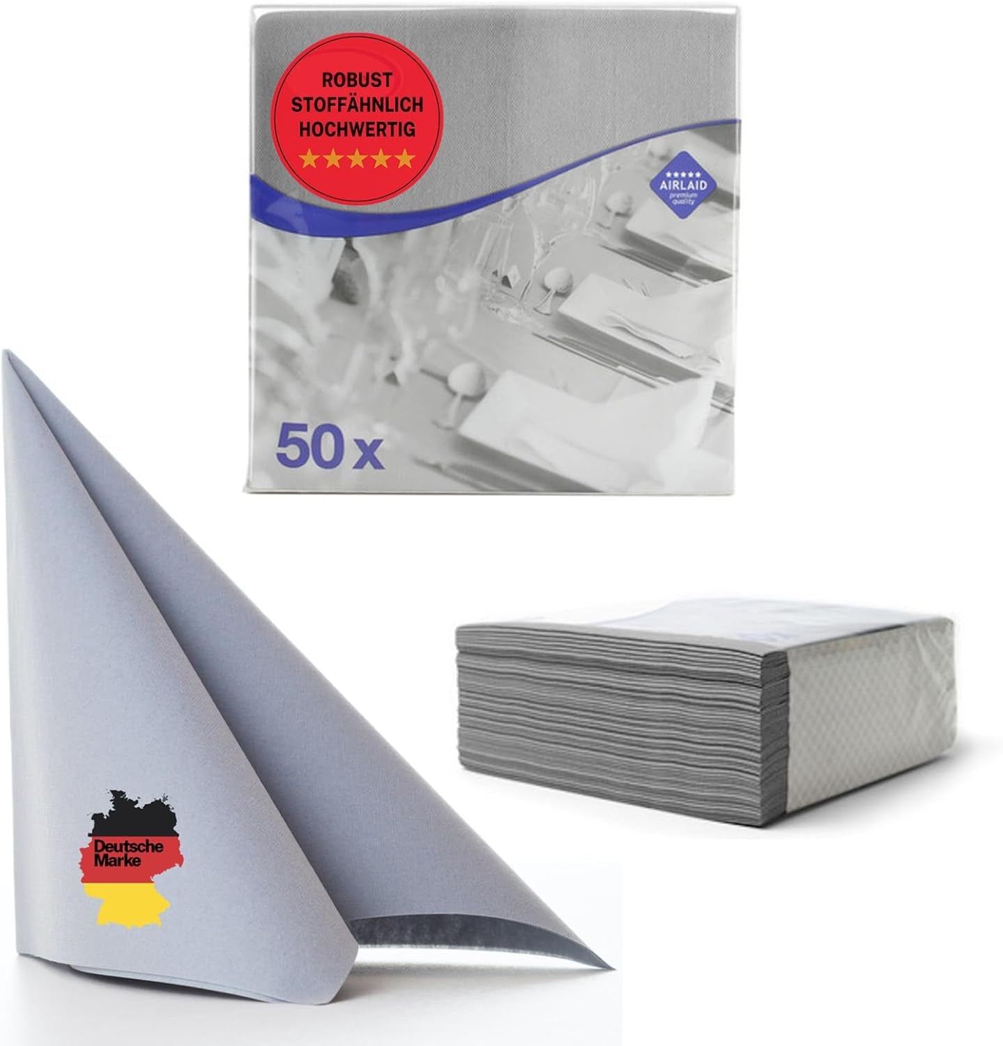 50 Serviettes Aroba Airlaid Aspect Textile 19 COULEURS 40X40 Cm 1/4 Pli Serviettes de Mariage Aspect Textile de Haute Qualité pour Anniversaires Hôtel Restauration Vacances Noël Mariage Rose