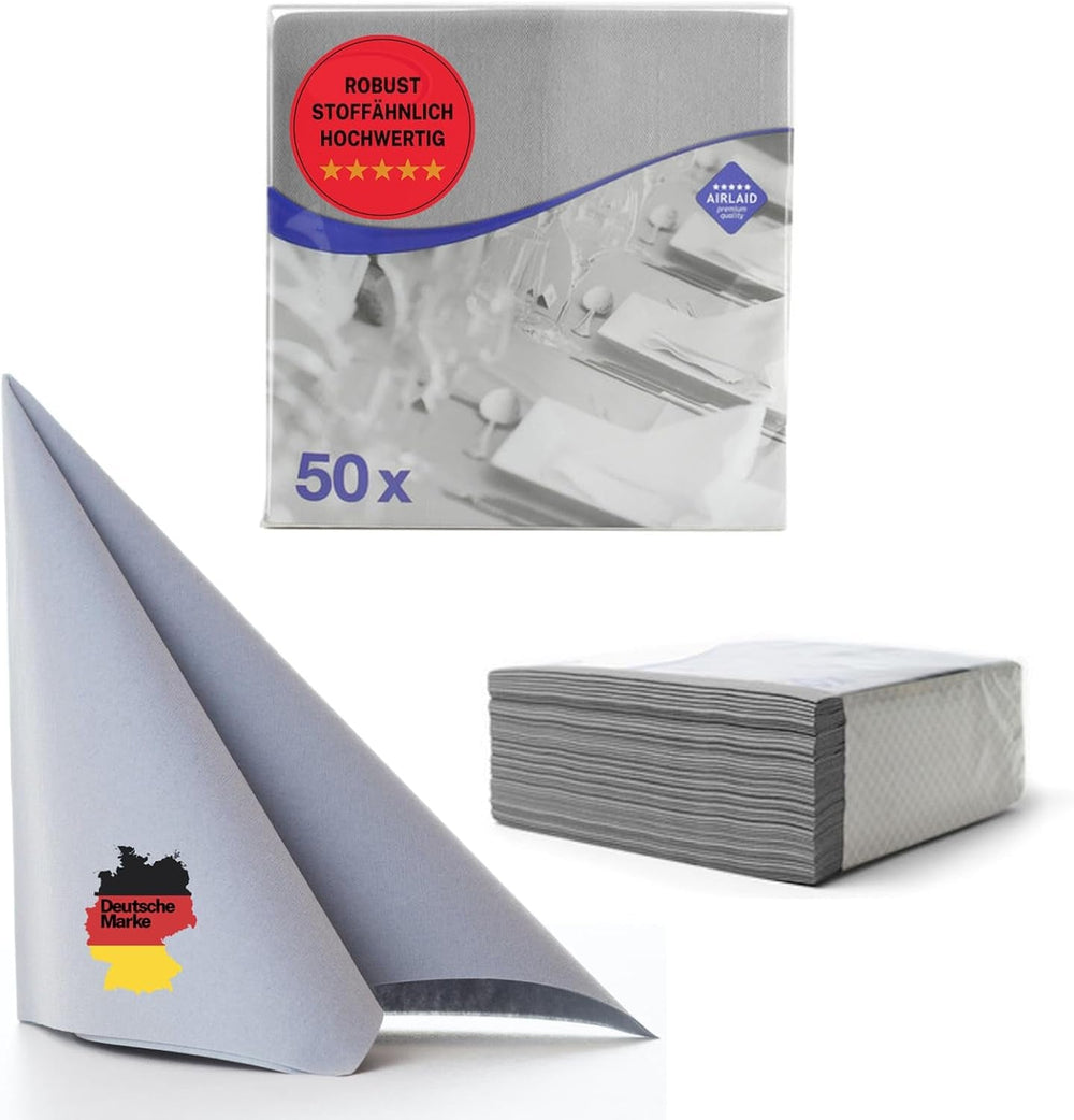 50 Serviettes Aroba Airlaid Aspect Textile 19 COULEURS 40X40 Cm 1/4 Pli Serviettes de Mariage Aspect Textile de Haute Qualité pour Anniversaires Hôtel Restauration Vacances Noël Mariage Rose