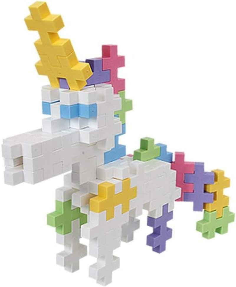 Plus-Plus 9604262 Geniales Konstruktionsspielzeug, Regenbogen, Kreativ-Bausteine Tube, 240 Teile