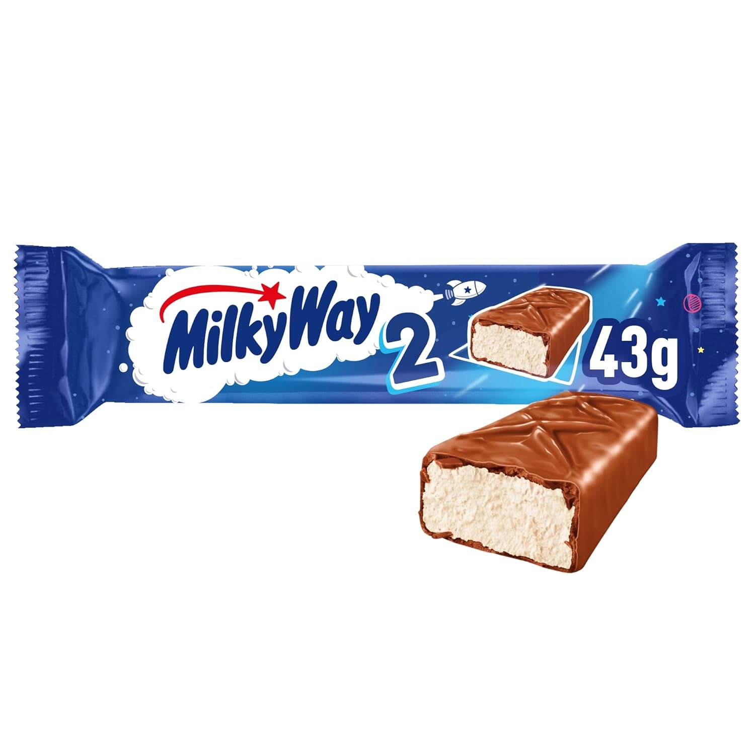 Barres de chocolat | Crème de lait | 28 barres doubles dans une boîte (28 x 43g)