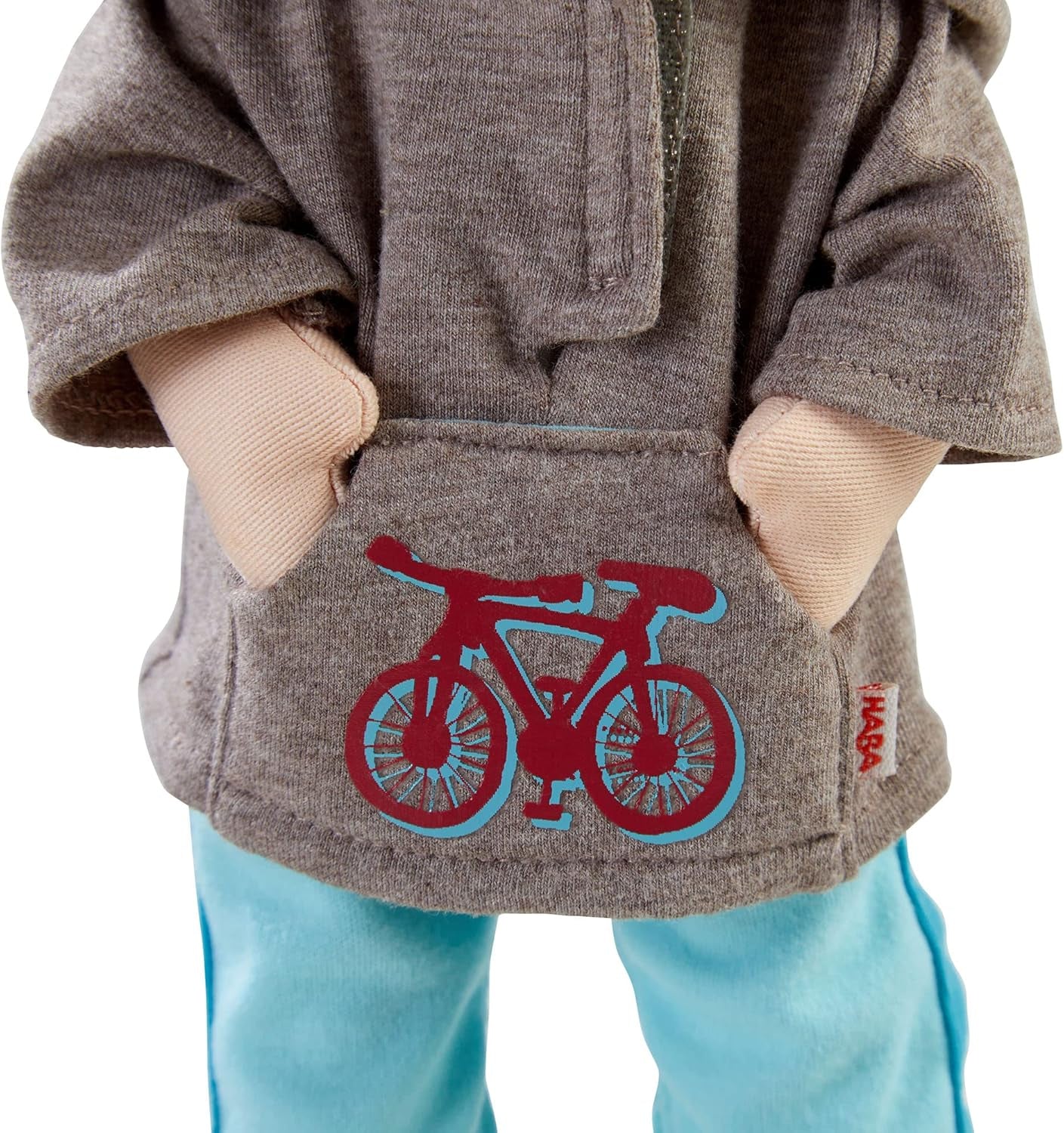 HABA Poupée Lian - Poupée en tissu doux 30 cm, idéale pour les bébés et les tout-petits, lavable et facile à habiller et à déshabiller, à partir de 18 mois - 1302109001