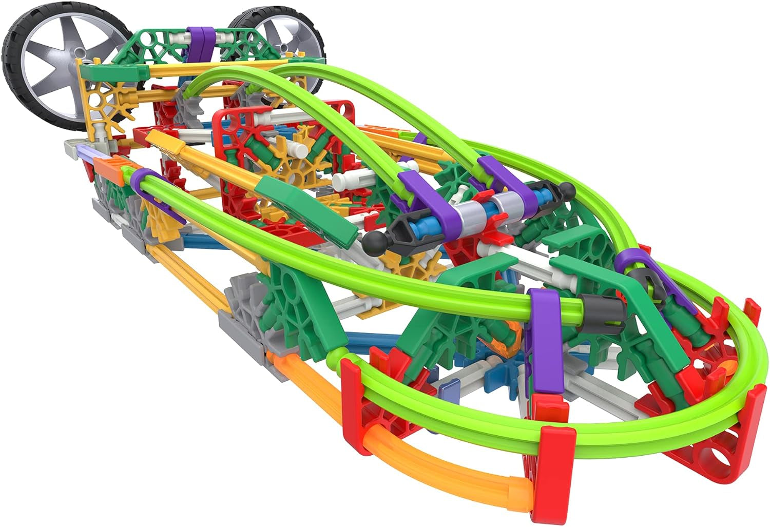 K'Nex Basic Fun Mega Models Bauset, 3D Lernspielzeug für Kinder, 700-teiliges STEM-Lernset, Ingenieurwesen für Kinder, buntes Bauset mit 40 Modellen für Kinder ab 7 Jahren