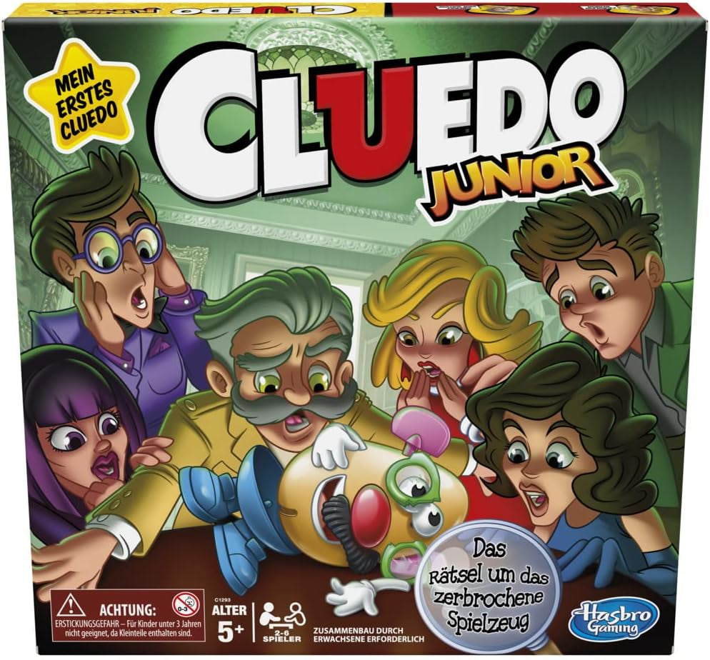 Hasbro Gaming Cluedo Jeu de société pour enfants à partir de 8 ans, jeu Cluedo repensé pour 2 à 6 joueurs, jeu de détective et de puzzle, jeu mystère parfait pour