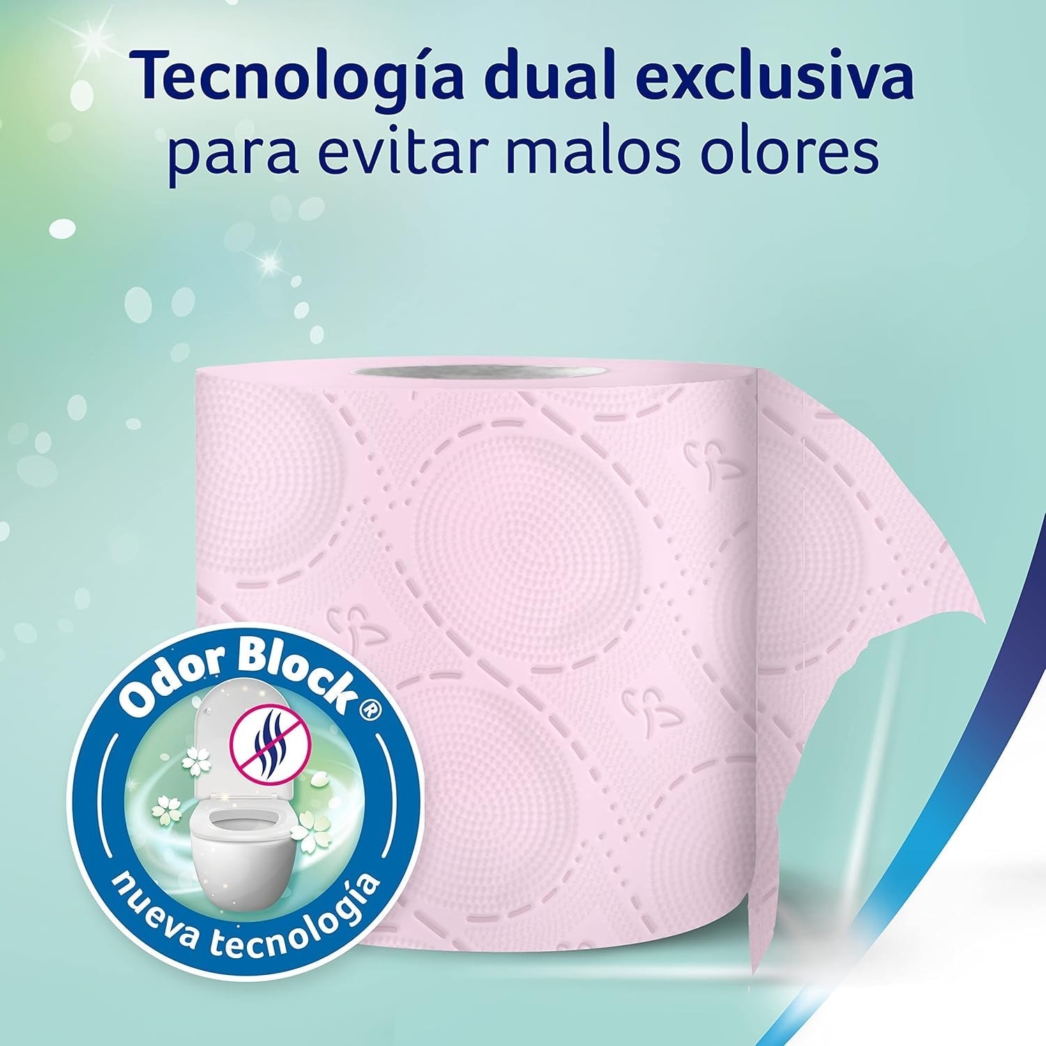 Colcasa, hârtie igienică Care & Protect 3 X 12 cu tehnologie Odor Block, neutralizează mirosurile neplăcute, pachet de 36 de role, 3 straturi, role roz cu aromă proaspătă