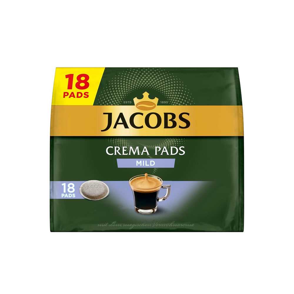 Jacobs Pads Crema Mild, tampons compatibles Senseo, 5 x 18 Getränke, 90 Kaffeepads